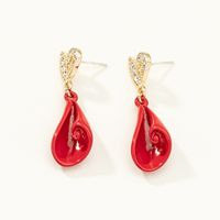 Fashion New Diamond Heart-shaped Drop Earrings main image 1