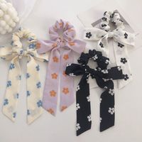 Korean Style Flower Bowknot Hair Scrunchies sku image 1