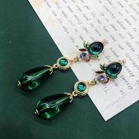 Fashion Geometric Drip Glaze Pearl Alloy Earrings Wholesale sku image 3