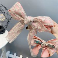 Korean Style Lace Double-layer Bow Hairpin sku image 3