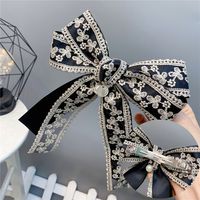 Korean Style Lace Double-layer Bow Hairpin sku image 6