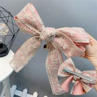 Korean Style Lace Double-layer Bow Hairpin sku image 9