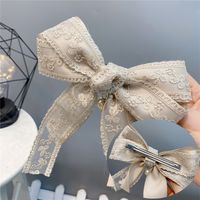 Korean Style Lace Double-layer Bow Hairpin sku image 10