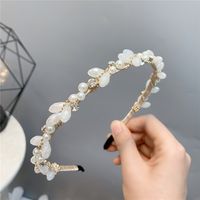 Korean Style Imitation Crystal Pearl Headband Wholesale sku image 3
