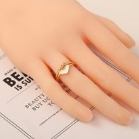 Fashion Heart-shape Copper Rings Wholesale main image 3