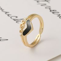 Fashion Heart-shape Copper Rings Wholesale main image 4