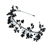 Korean Style Snowflake Imitation Crystal Diamond Gold Wire Headband main image 6