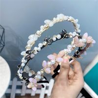 Korean Style Imitation Crystal Pearl Headband Wholesale main image 1