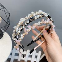 Korean Style Imitation Crystal Pearl Headband Wholesale main image 4