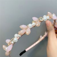 Korean Style Imitation Crystal Pearl Headband Wholesale main image 5