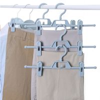 5pcs Multifunctional Plastic Windproof Trousers Rack main image 1