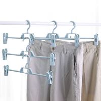 5pcs Multifunctional Plastic Windproof Trousers Rack main image 3