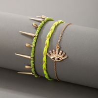 New Style Fashion Wild Line Rope Warhead Tassel Eye Bracelet 3-piece Set sku image 1