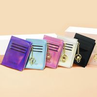 Korean Fashion Style New Laser Card Holder Double-sided Card Slot Zipper Coin Purse main image 1