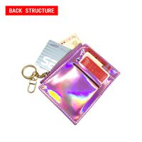Korean Fashion Style New Laser Card Holder Double-sided Card Slot Zipper Coin Purse main image 5