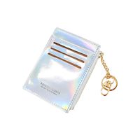 Korean Fashion Style New Laser Card Holder Double-sided Card Slot Zipper Coin Purse main image 4
