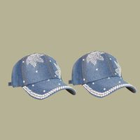 Fashion Rhinestone Sunshade Sunscreen Wide Brim Cap main image 3