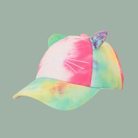 Gorra De Béisbol Infantil De Ala Ancha Con Efecto Tie-dye En Versión Coreana sku image 1