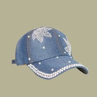 Fashion Rhinestone Sunshade Sunscreen Wide Brim Cap sku image 1