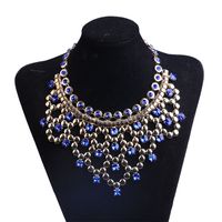 Fashion Geometric Multilayer Rhinestone Alloy Necklace Wholesale main image 2