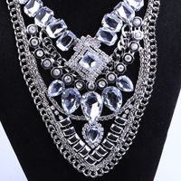 Fashion Geometric Rhinestone Alloy Long Necklace Wholesale main image 3