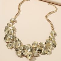 Fashion Paint Alloy Leaf String Necklace Wholesale main image 4