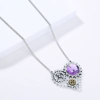 Punk Hip Hop Style Exaggerated Color Diamond Metal Necklace main image 5