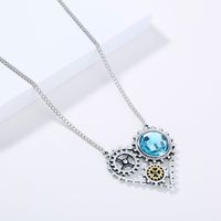Punk Hip Hop Style Exaggerated Color Diamond Metal Necklace main image 6