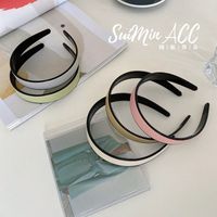 Korean Version Simple Resin Wide-brimmed Candy Color Headband main image 2