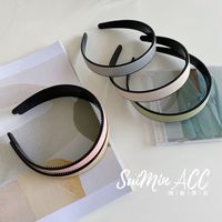 Korean Version Simple Resin Wide-brimmed Candy Color Headband main image 3