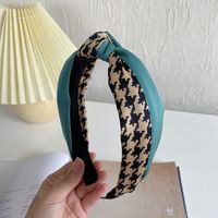 Korean Version Houndstooth Color Matching Knotted Headband sku image 8