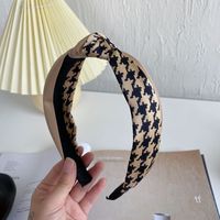 Korean Version Houndstooth Color Matching Knotted Headband sku image 9
