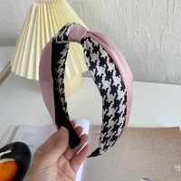 Korean Version Houndstooth Color Matching Knotted Headband sku image 12