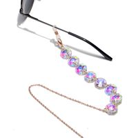 Mode Achteckige Kristall Mehrfarbige Brille Kette sku image 4
