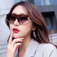 New Fashion Simple Style One-piece Frame Sunglasses main image 1