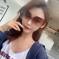 Neue Koreanische Einfache Stil Mode Big Frame Sonnenbrille main image 5