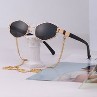 New Fashion Korean Style Chain Irregular Frame Sunglasses main image 1