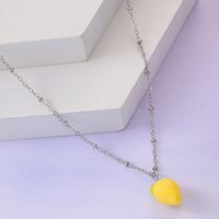 Fashion Style New Alloy Fruit Pendant Lemon Style Necklace main image 1