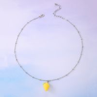 Fashion Style New Alloy Fruit Pendant Lemon Style Necklace main image 7