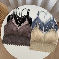 Lace Sling Beauty Back Tube Top Wrapped Chest Fake Two-piece Vest main image 3