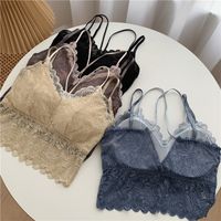 Lace Sling Beauty Back Tube Top Wrapped Chest Fake Two-piece Vest main image 4