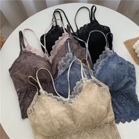Lace Sling Beauty Back Tube Top Wrapped Chest Fake Two-piece Vest main image 5