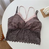 Lace Sling Beauty Back Tube Top Wrapped Chest Fake Two-piece Vest main image 9