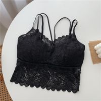 Lace Sling Beauty Back Tube Top Wrapped Chest Fake Two-piece Vest sku image 1