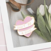 New Sweet Love English Lettering Brooch main image 3