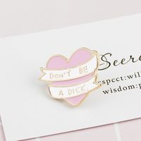 New Sweet Love English Lettering Brooch main image 5