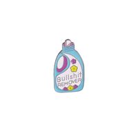 Fashion Home Laundry Liquid Bottle Detergent Dripping Brooch Set sku image 1
