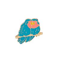 New Style Butterfly Eagle Pink Love Bee Confused Bread Bird Dripping Oil Brooch sku image 5