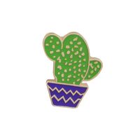 Casual Cactus Flower Alloy Enamel Metal Unisex Brooches sku image 19