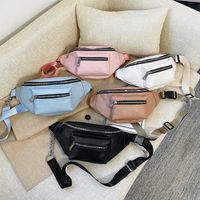 Fashion Solid Color Shoulder Messenger Chain Bag Wholesale main image 2